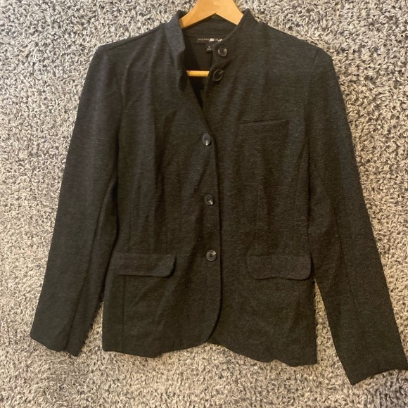 Banana Republic Women's Career Jacket Black One Button Knit Size M - Picture 5 of 7